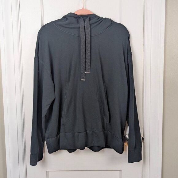 Banana Republic Tops - Banana Republic | Gray Hooded Baby Terry  Sweatshirt Size Large